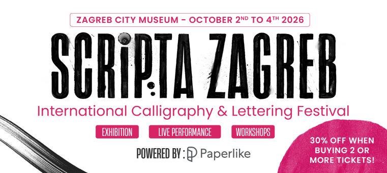 Scripta Zagreb Workshops – Calligraphy & Lettering Festival
