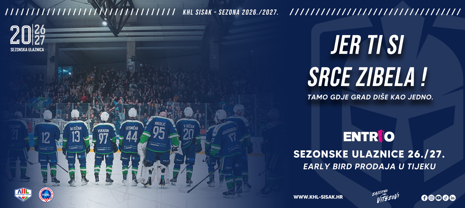 KHL SISAK - SEZONSKE ULAZNICE 2026./2027.